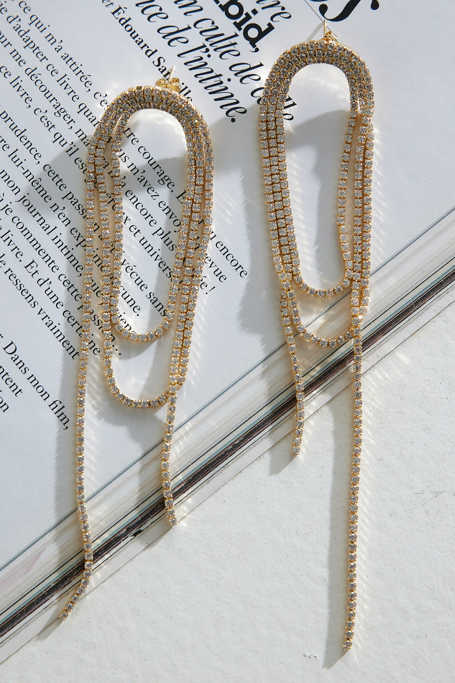 18 Karat Gold Plated Fancy Time Earrings Jasmine's Boutique Australia