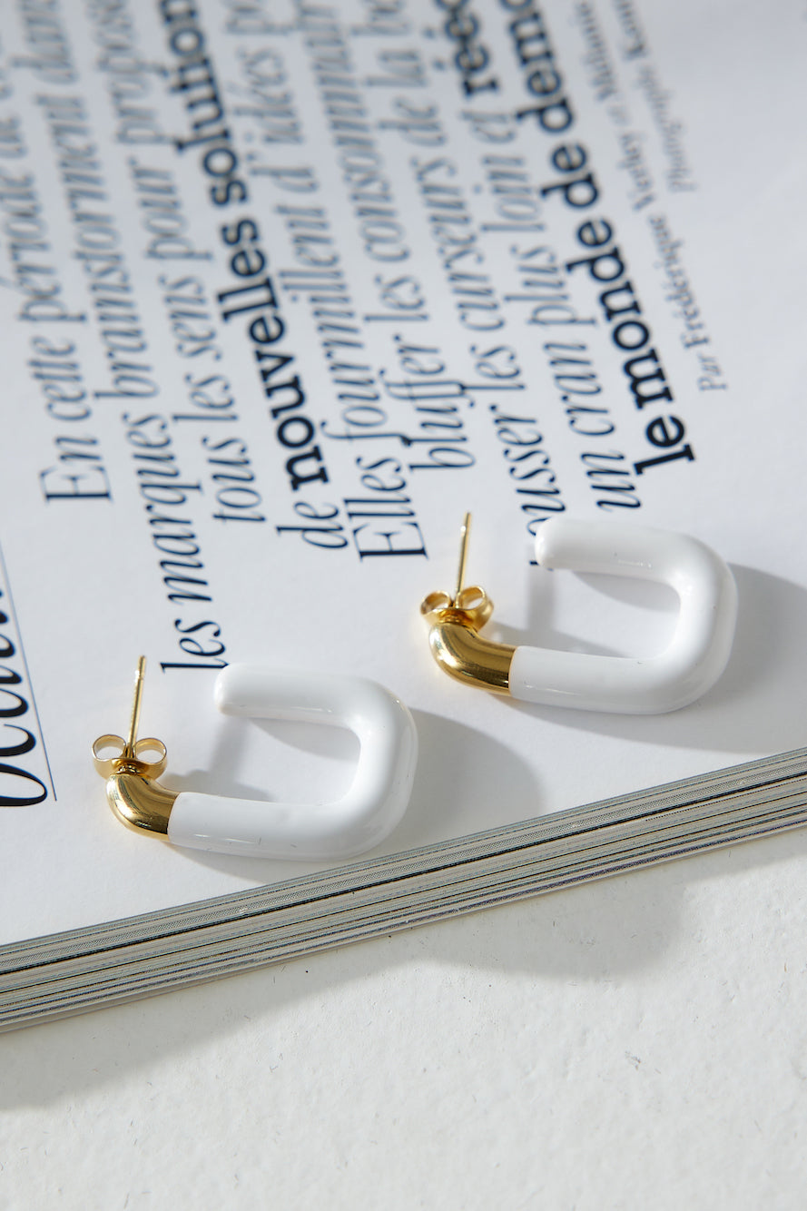 18 Karat Gold-Plated Earrings with Sugar Coating Gold Jasmine's Boutique Australia