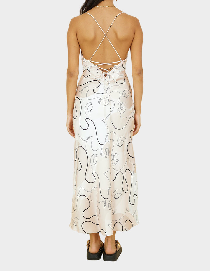 Under Control Beige Maxi Dress Jasmine's Boutique Australia