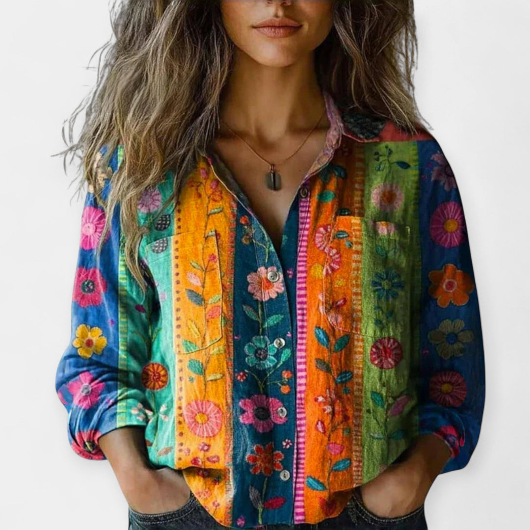 Vintage Printed Blouse Jasmine's Boutique Australia