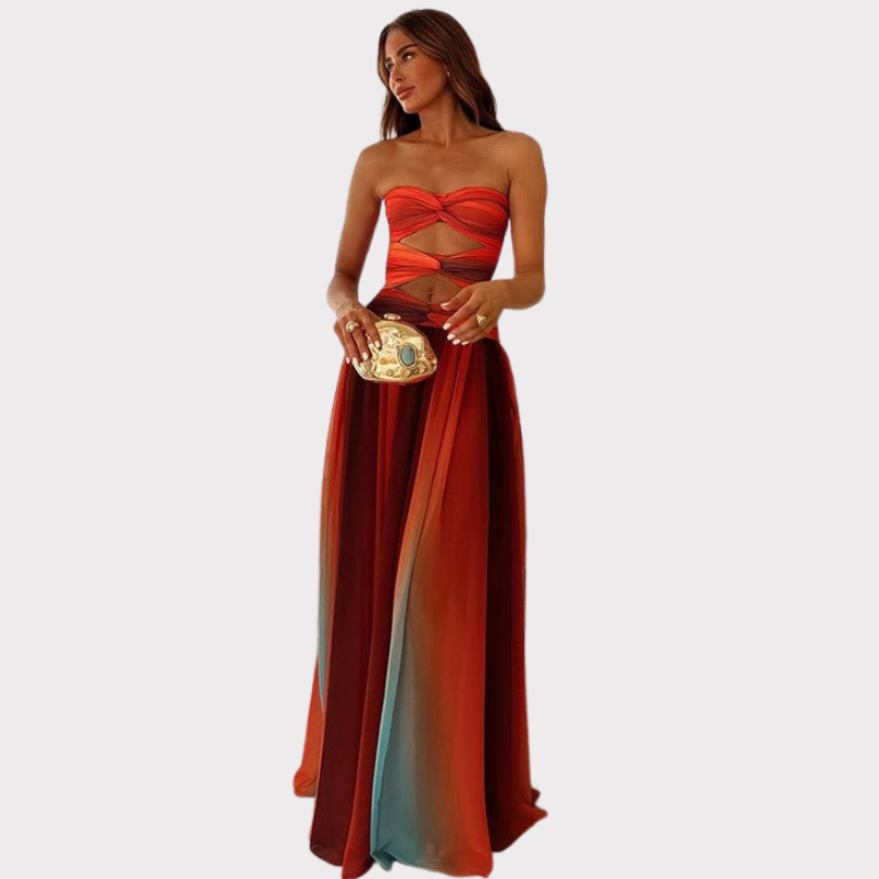 Laney | Strapless Maxi Dress Liora Lane Boutique