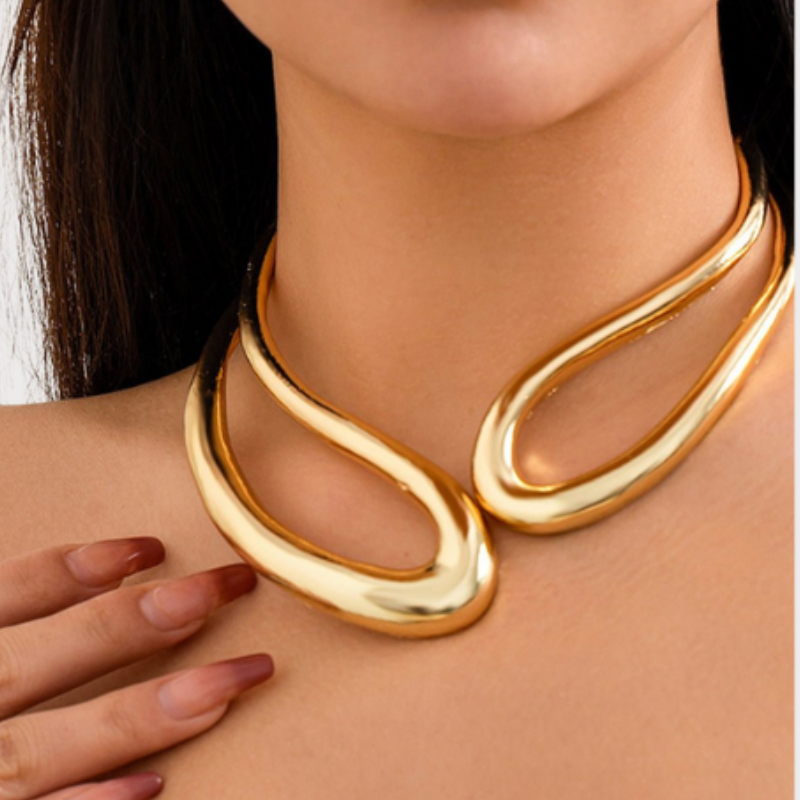 Cut Out Asymmetrical Necklace Liora Lane Boutique