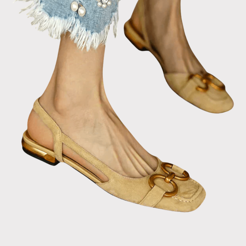 Alma | Square-Toe Slingback Loafers Liora Lane Boutique