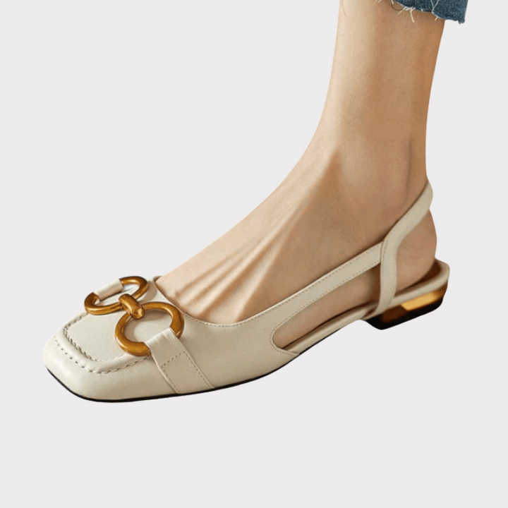 Alma | Square-Toe Slingback Loafers Liora Lane Boutique