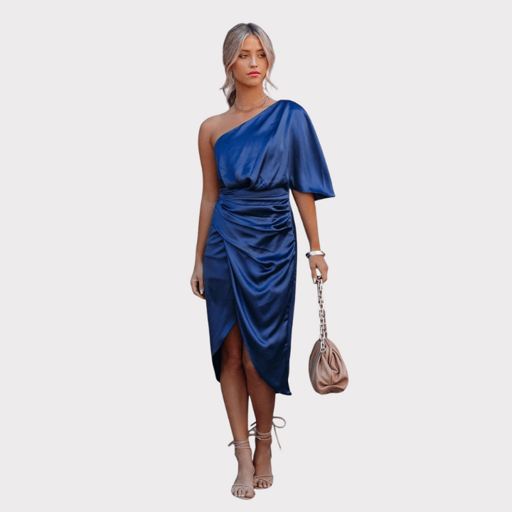 Anais | Elegant Silky Satin Dress Liora Lane Boutique