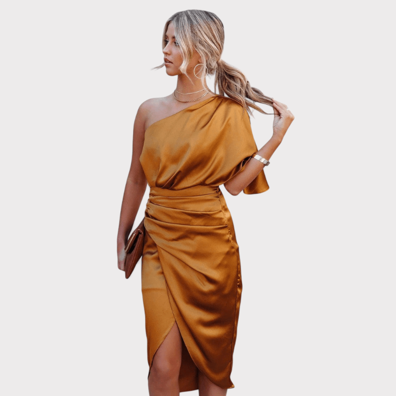 Anais | Elegant Silky Satin Dress Liora Lane Boutique