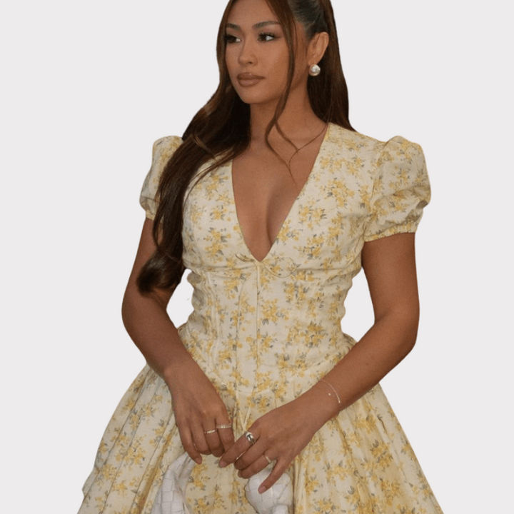 Juliette | Floral Mini Dress Liora Lane Boutique