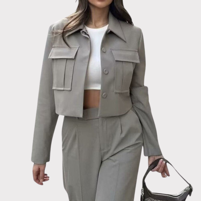 Inga | Soft-Tailored Two-Piece Lounge Set Liora Lane Boutique