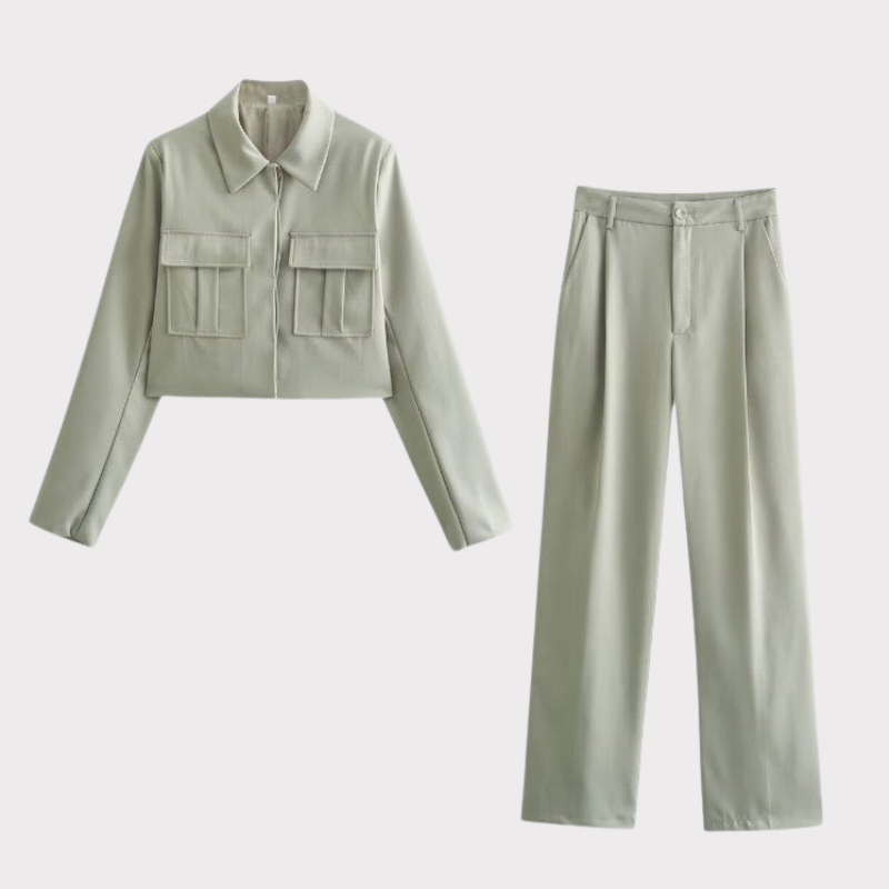 Inga | Soft-Tailored Two-Piece Lounge Set Liora Lane Boutique
