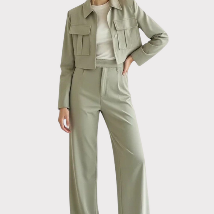 Inga | Soft-Tailored Two-Piece Lounge Set Liora Lane Boutique