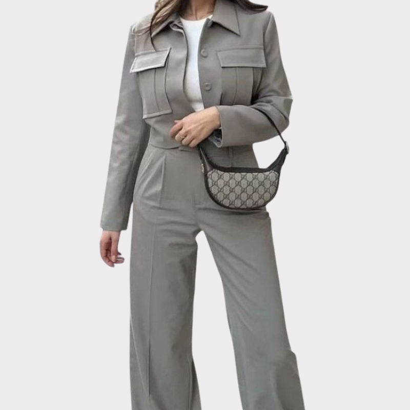 Inga | Soft-Tailored Two-Piece Lounge Set Liora Lane Boutique