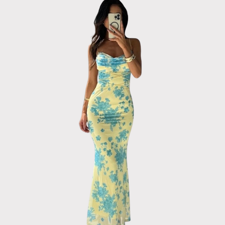 Indie | Sleeveless Floral Maxi Dress Liora Lane Boutique