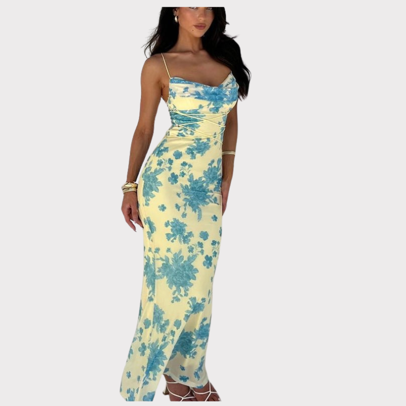 Indie | Sleeveless Floral Maxi Dress Liora Lane Boutique