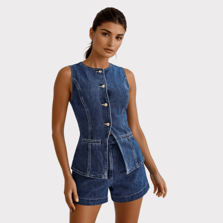 Eden Denim Set Liora Lane Boutique