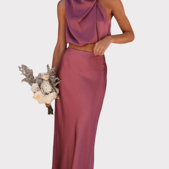 Hanna | Asymmetric Top & Skirt Set Liora Lane Boutique