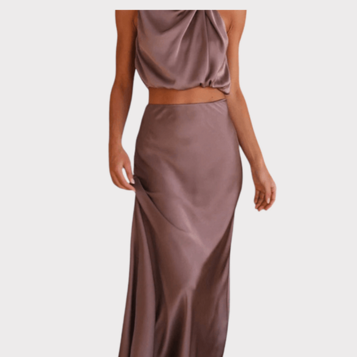 Hanna | Asymmetric Top & Skirt Set Liora Lane Boutique