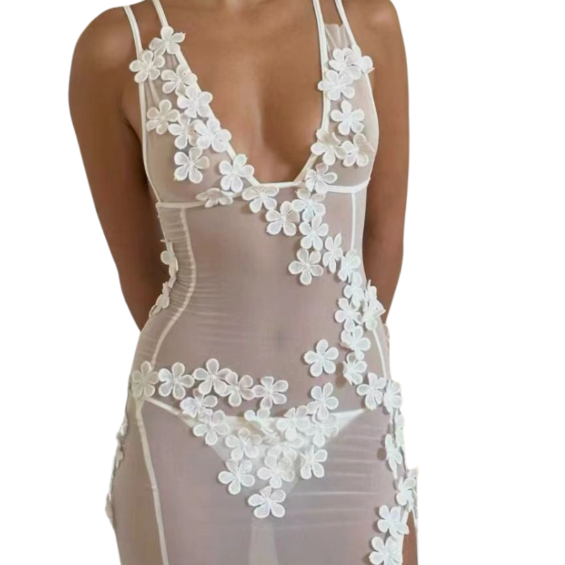 Aylee | Sleeveless Waisted Lace Dress Liora Lane Boutique