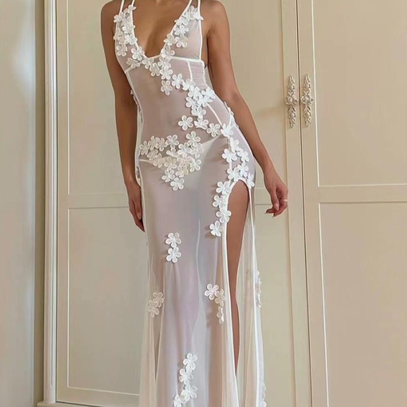 Aylee | Sleeveless Waisted Lace Dress Liora Lane Boutique