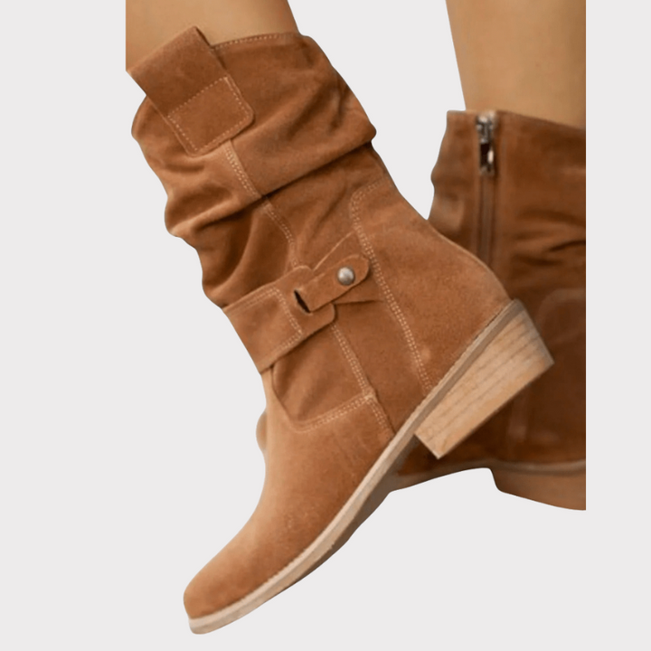 Aira | Classic Suede Ankle Boots Liora Lane Boutique