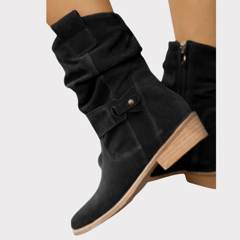 Aira | Classic Suede Ankle Boots Liora Lane Boutique