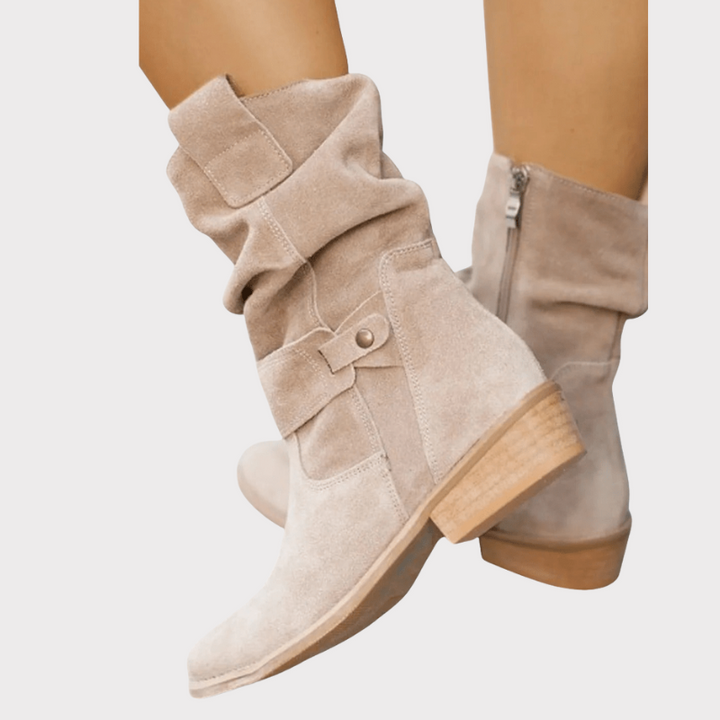 Aira | Classic Suede Ankle Boots Liora Lane Boutique