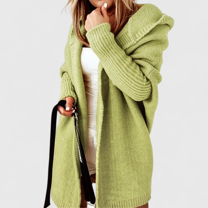 Comfortable Knitted Hoodie Cardigan Liora Lane Boutique