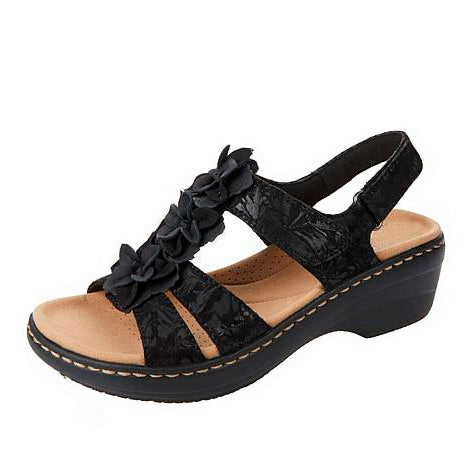 Floral Accent Comfort Sandals Jasmine's Boutique Australia