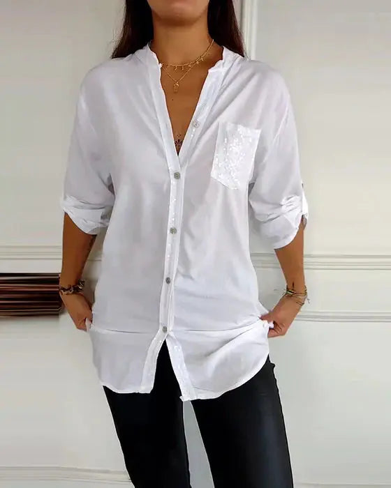 Teal Spark Luxe Shirt Jasmine's Boutique Australia