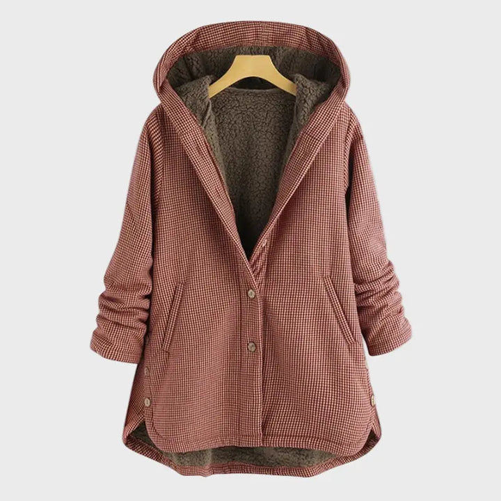 Cozy Plaid Hooded Coat Jasmine's Boutique Australia