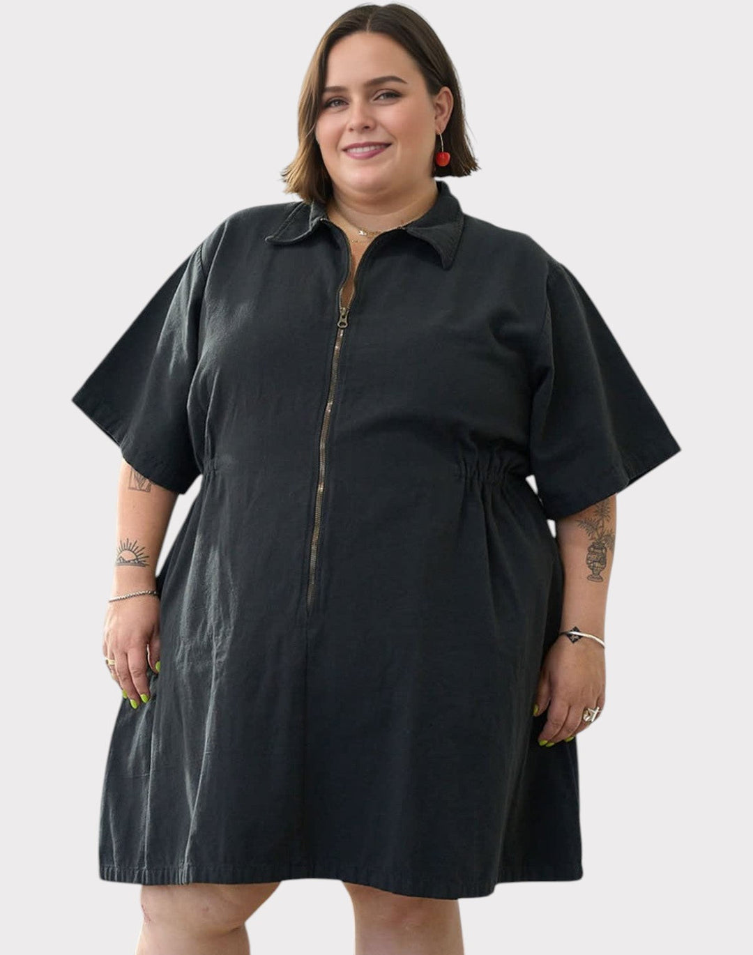Noir Sping Zip Dress Jasmine's Boutique Australia