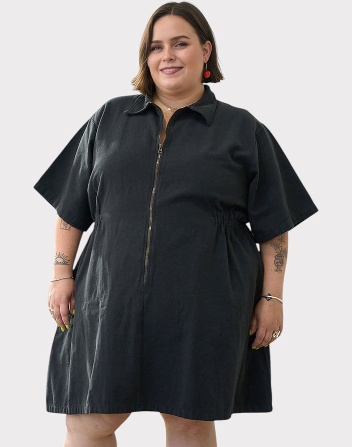 Noir Sping Zip Dress Jasmine's Boutique Australia