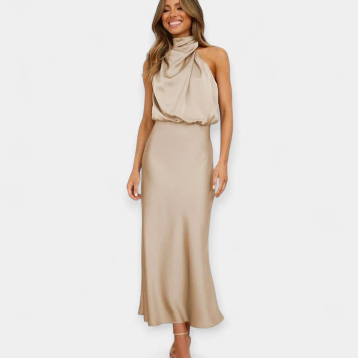 Maxi Dress with Off-Shoulder Design Jasmine's Boutique Australia