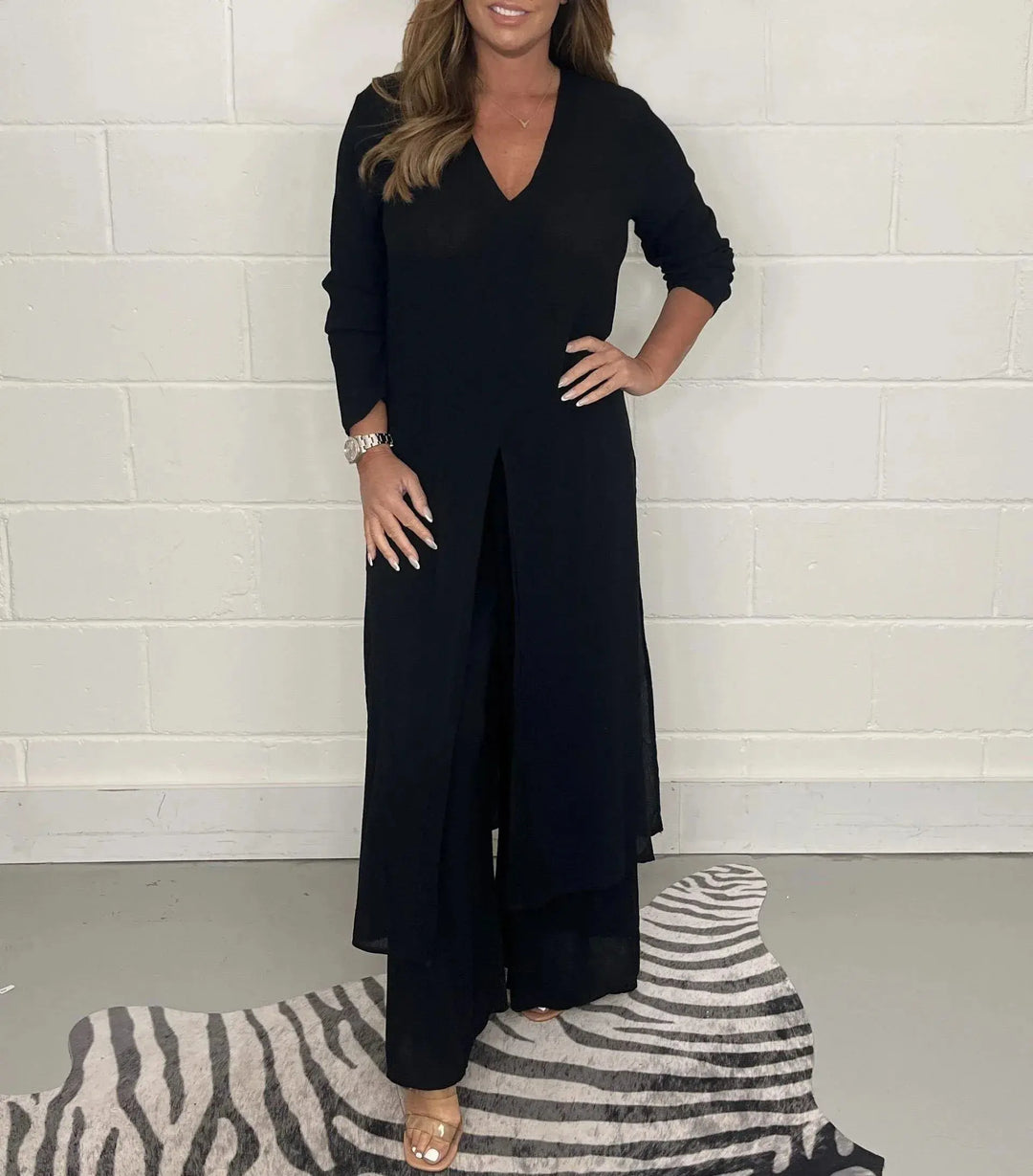 Sage Flow Layered Tunic Set Jasmine's Boutique Australia