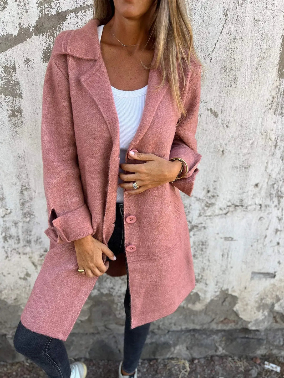 Haven Button-Front Coat Jasmine's Boutique Australia