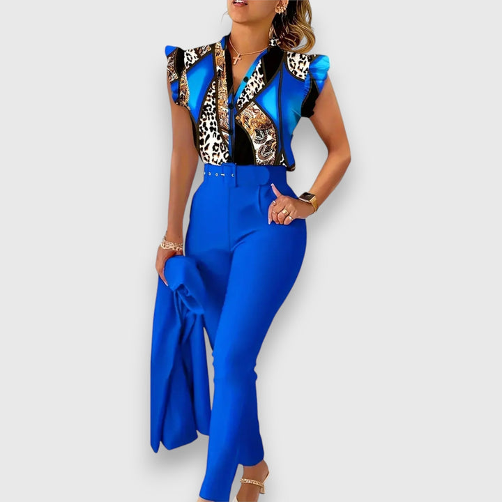Two-Piece Set with Modern Leopard Print Jasmine's Boutique Australia