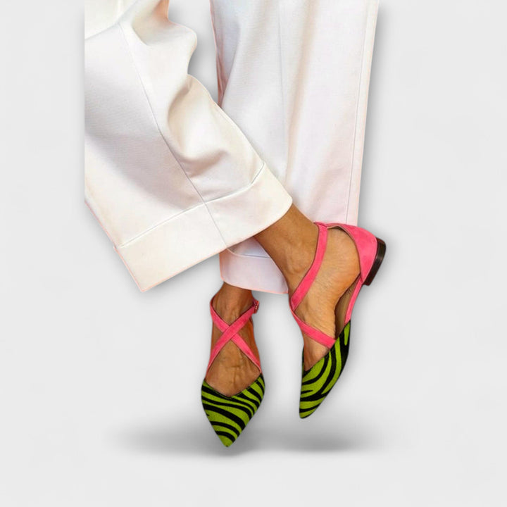 Pink Power Zebra-Flats Jasmine's Boutique Australia