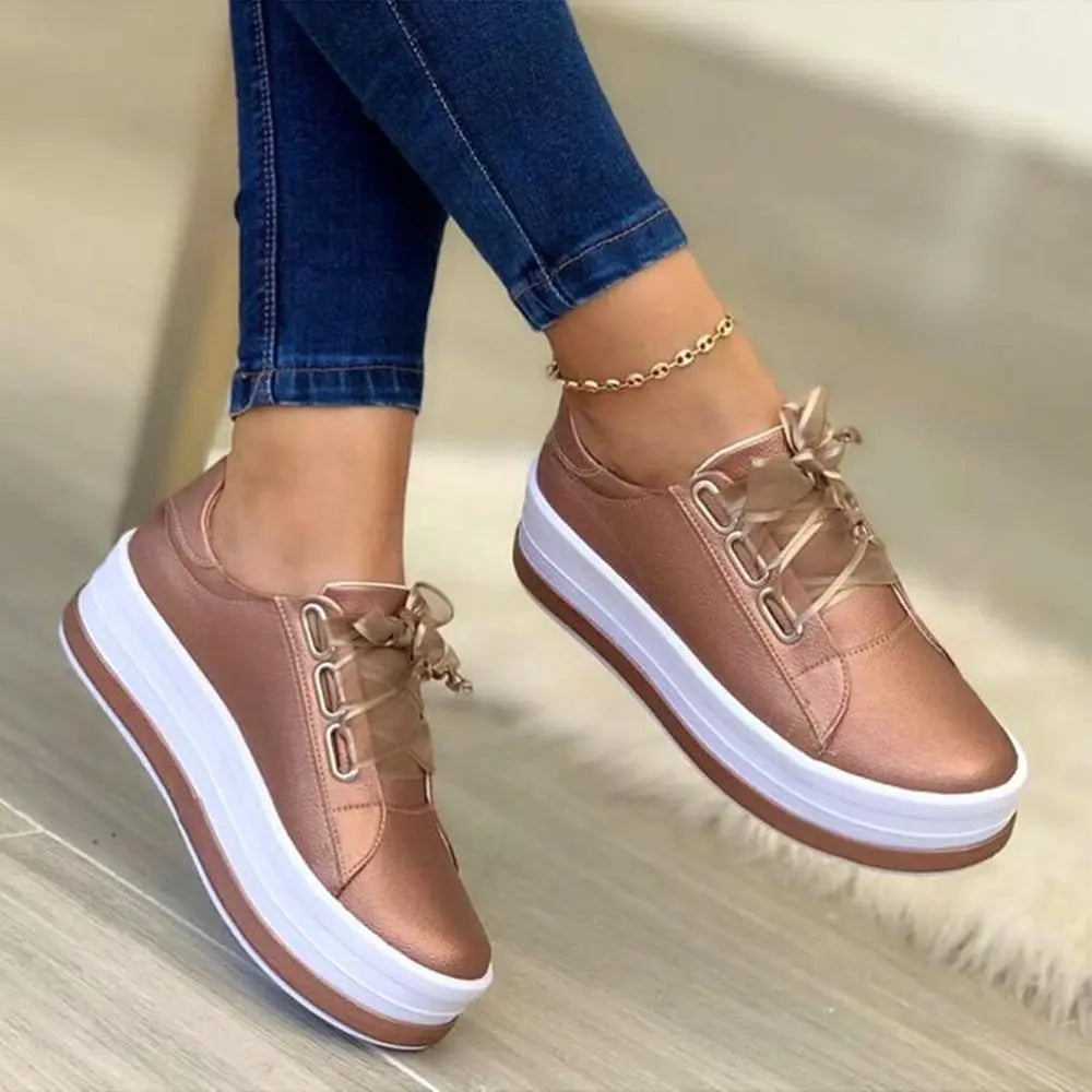 ShineLift Metallic Platform Sneakers Jasmine's Boutique Australia