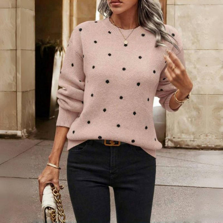 Ellie | Elegant Knitted Jumper  Liora Lane Boutique  Pink / UK 20-22 (XL) 34.95