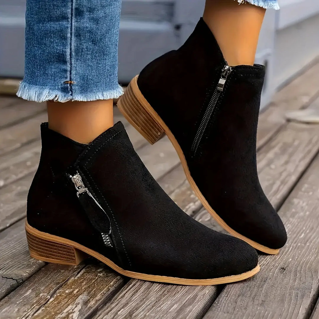 Velour Path Suede Ankle Boots Jasmine's Boutique Australia