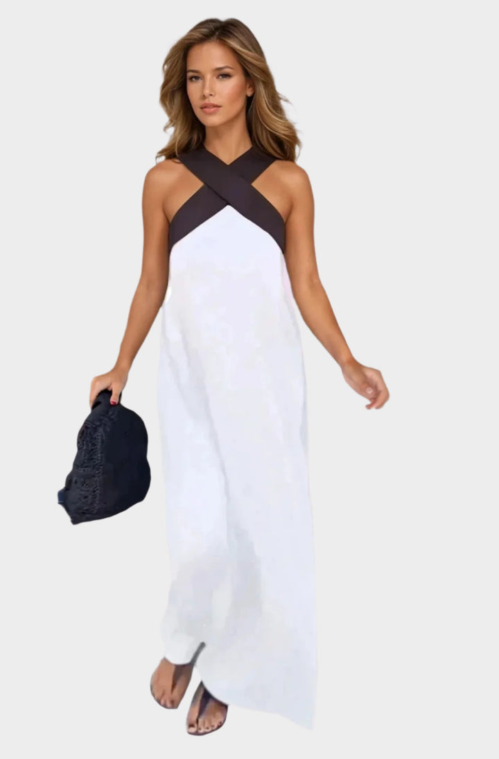 Elegant Dress with Open Neckline Jasmine's Boutique Australia