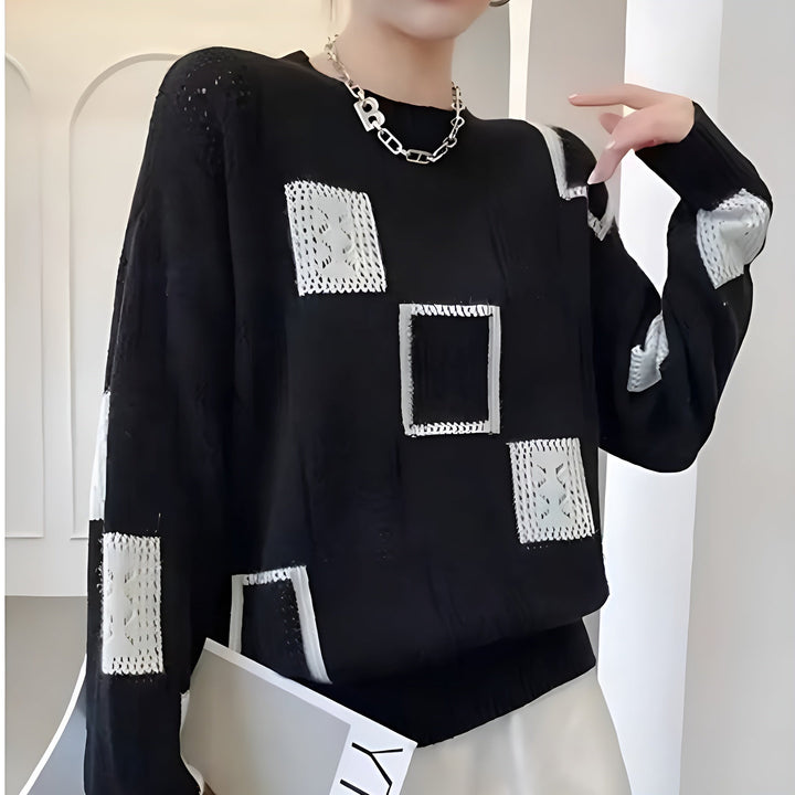 Amira | Knitted Jumper  Liora Lane Boutique  Black / UK 18-20 (2XL) 39.95