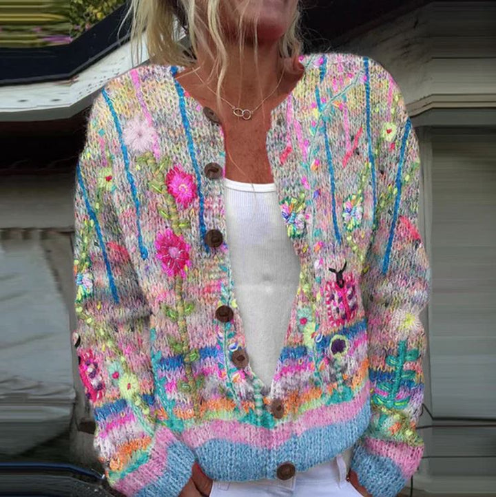 Michelle | Soft Autumn Cardigan  Liora Lane Boutique TOP Multi Floral / UK 18-20 (3XL) 34.95