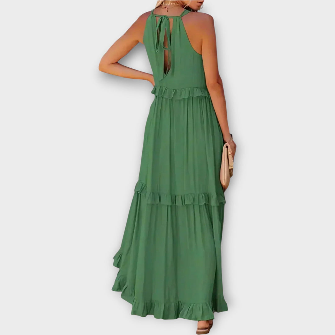 Dress with Thin Straps and Elegant Line Jasmine's Boutique Australia
