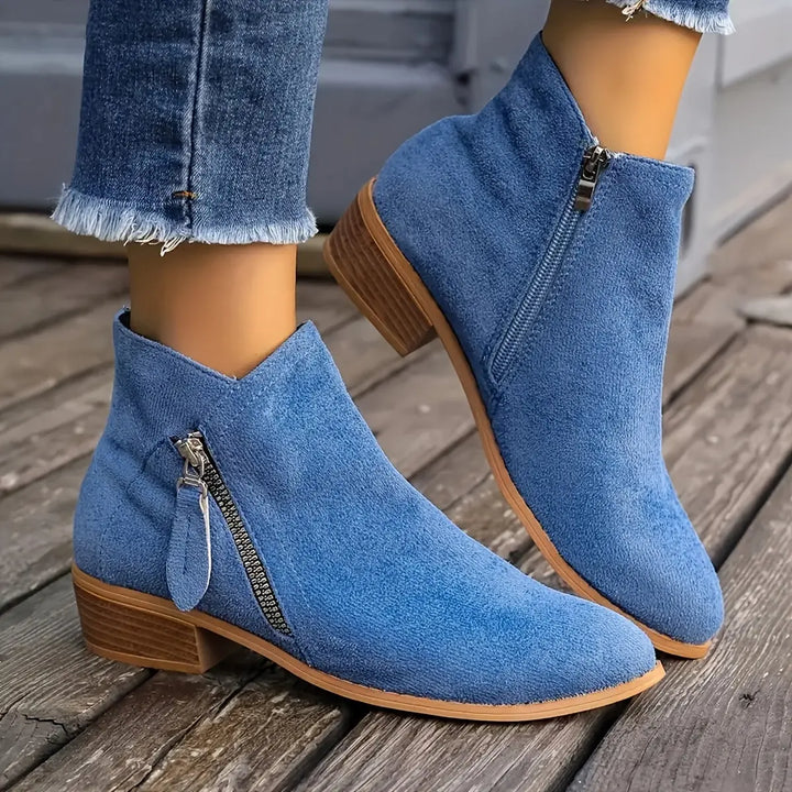 Velour Path Suede Ankle Boots Jasmine's Boutique Australia