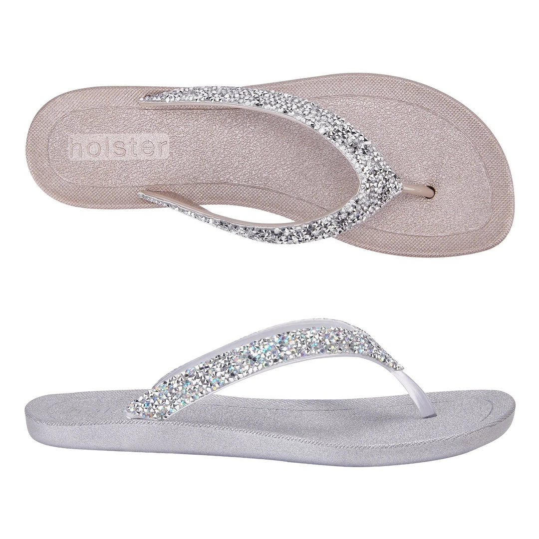 Sparkle Glow Flip Flops Jasmine's Boutique Australia