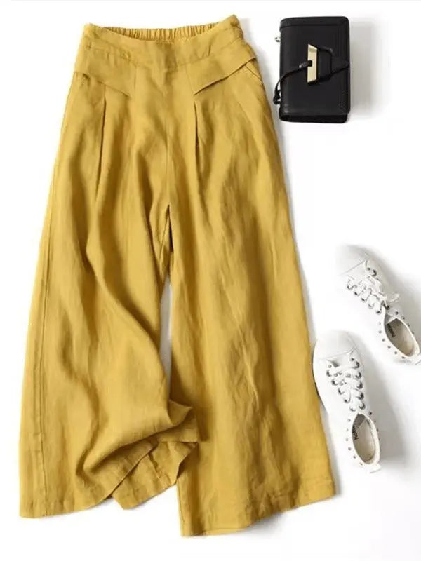 Coastal Breeze Wide-Leg Linen Pants Jasmine's Boutique Australia