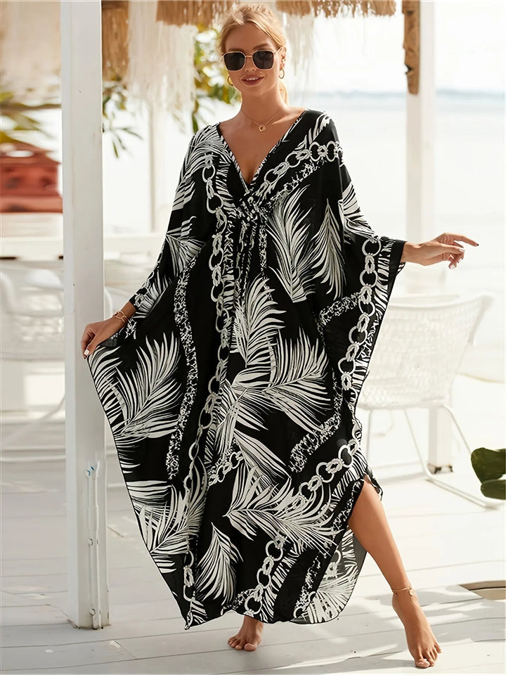 Tropical Chain Luxe Maxi Kaftan Jasmine's Boutique Australia