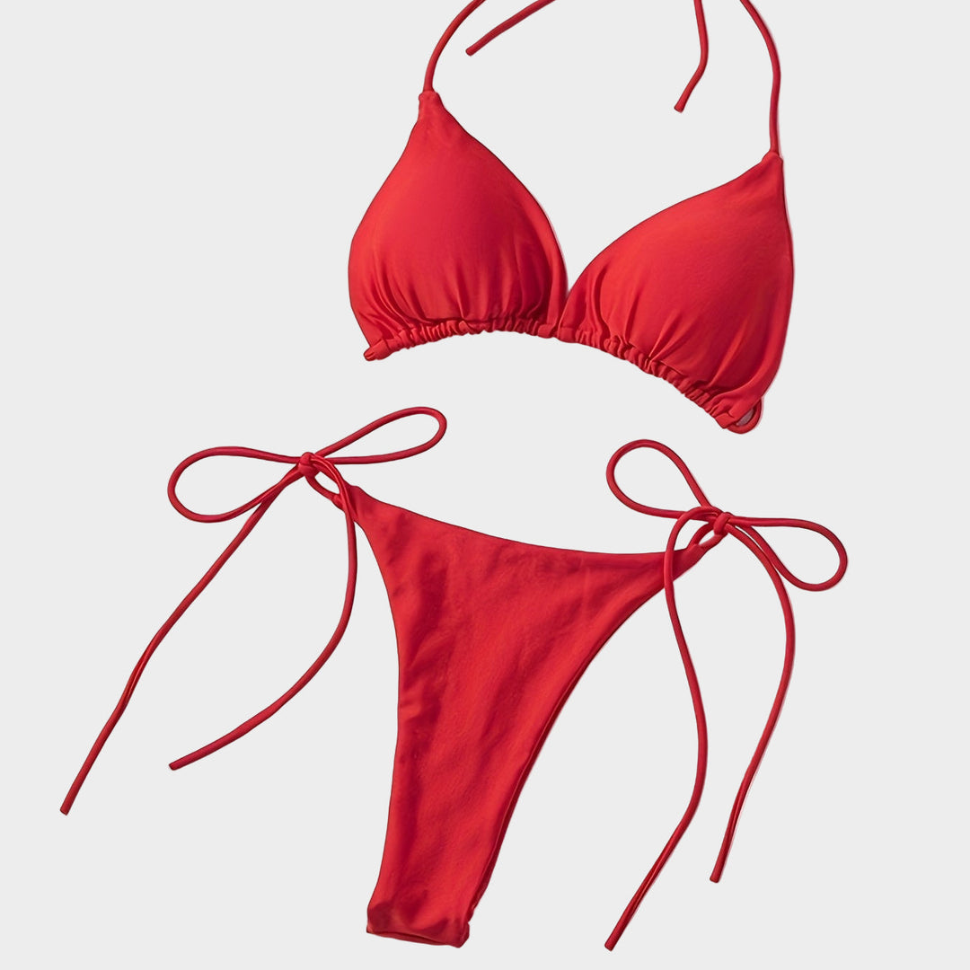 Halter Bikini with V Slip Jasmine's Boutique Australia