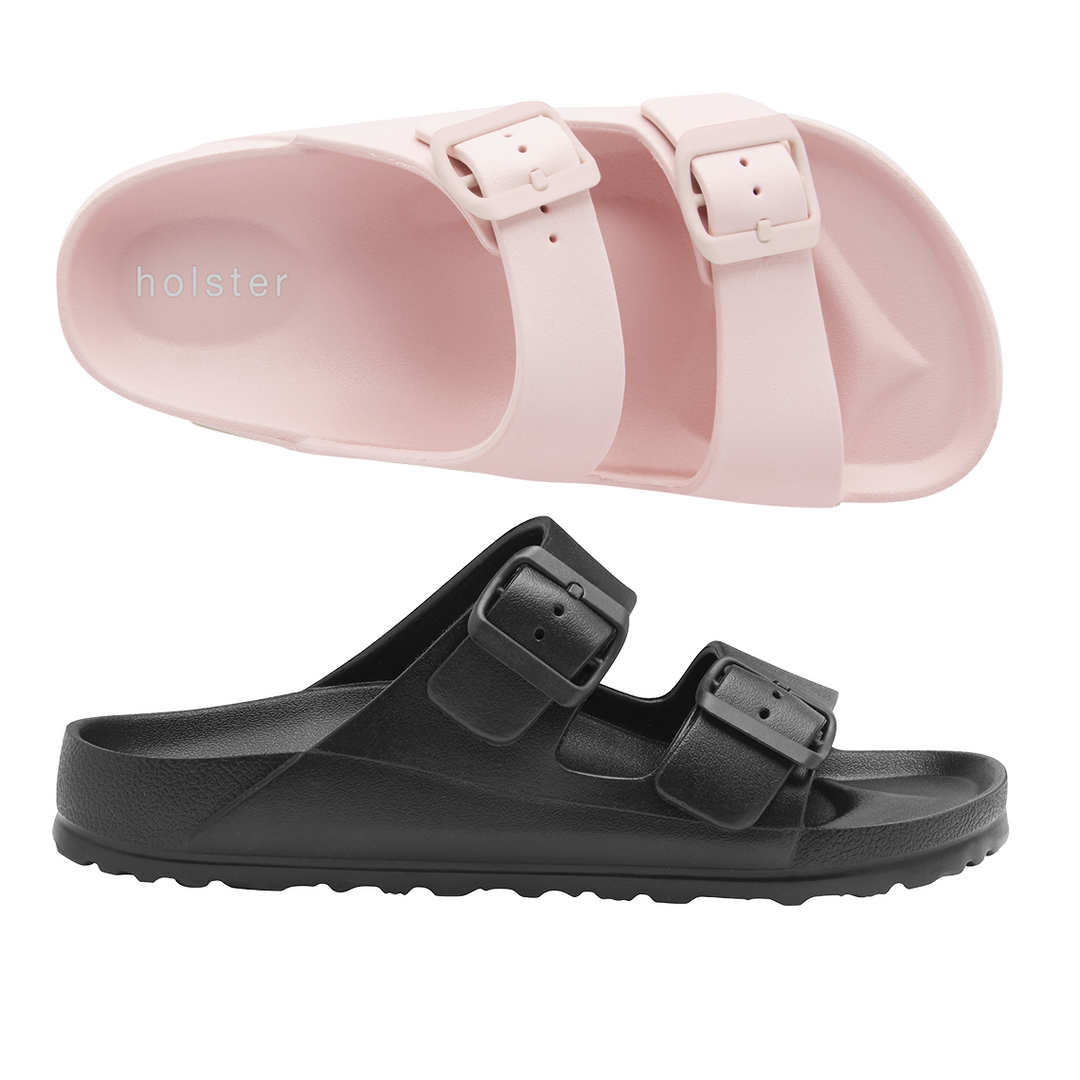 Nova Double Strap Slides Jasmine's Boutique Australia