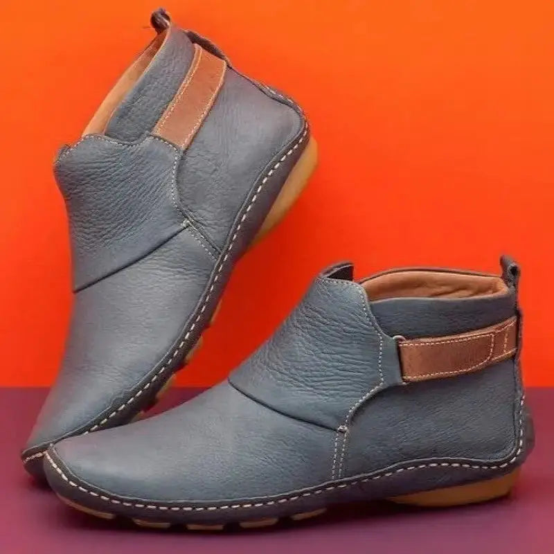 Rustic Charm Leather Ankle Boots Jasmine's Boutique Australia